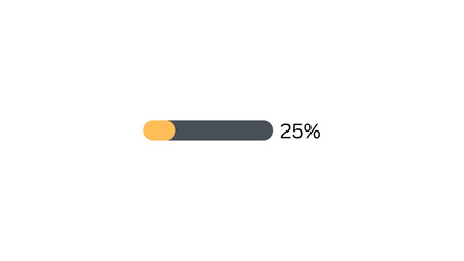 25 % Progress bar