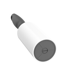 3D rendering illustration of a sticky paper lint roller