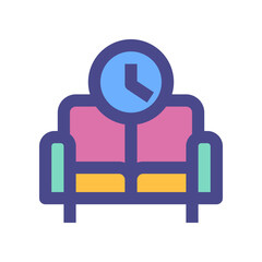 sofa icon for your website, mobile, presentation, and logo design.