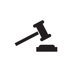 auction icon. court sign verdict vector  symbol