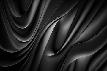 black silk background. Generative Ai