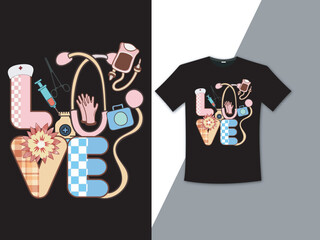 Nurses love  t-shirt design