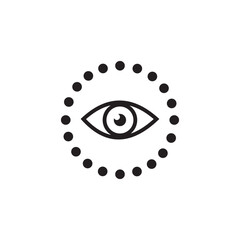 Eye icon vector illustration sign
