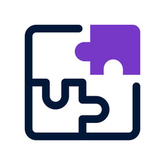 puzzle icon for your website, mobile, presentation, and logo design.