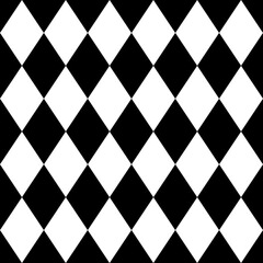 Black and white tile vector pattern for seamless decoration wallpaper