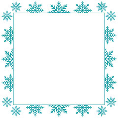 Fototapeta premium Simple and floral frame and square border