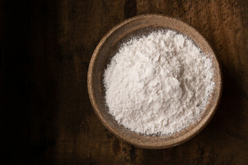Fototapeta na wymiar Arrowroot Flour in a Bowl