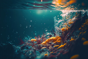 Plakat Underwater background