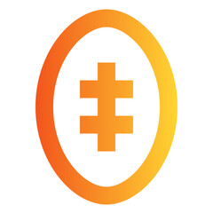 Obraz premium Football gradient icon
