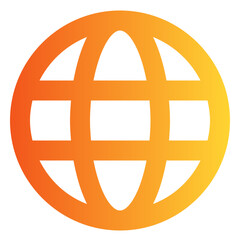 Globe gradient icon