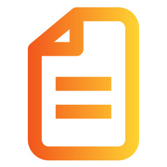 Obraz premium Paper gradient icon