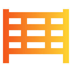 Volley ball gradient icon