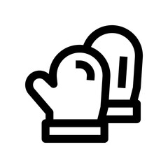 mitten icon for your website, mobile, presentation, and logo design.