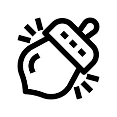 hazelnut icon for your website, mobile, presentation, and logo design.