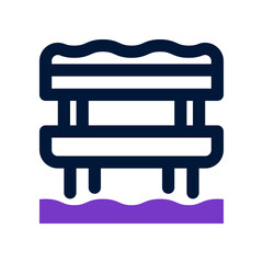 Fototapeta premium bench icon for your website, mobile, presentation, and logo design.