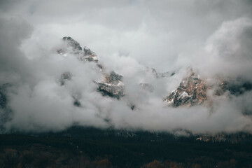 Obscured Tetons