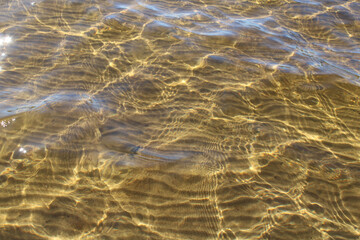 water and sand