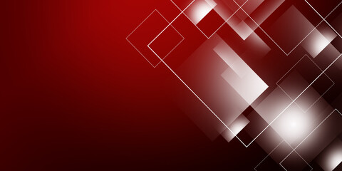 Abstract squares design red background
