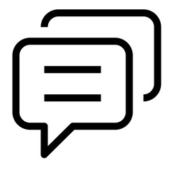 Fototapeta premium Debate line icon
