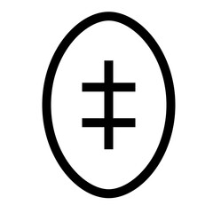 Football line icon