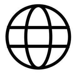 Globe line icon