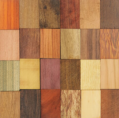 Background from various samples of wood