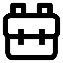 Obraz premium Backpack line icon
