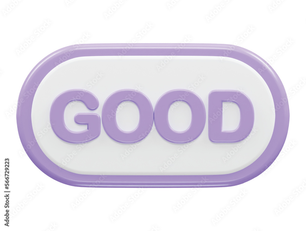 Poster good 3d rendering text effect