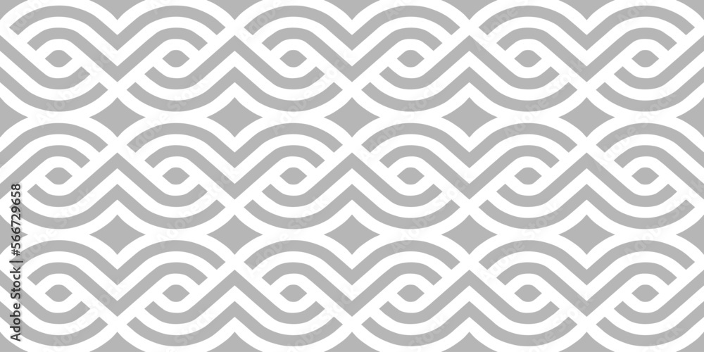 Poster seamless pattern with geometric waves. endless stylish texture. ripple bold monochrome background. l