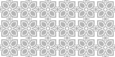 Vintage background flower. Floral set of seamless patterns. Muslim floral arabesque abstract for background ornament 