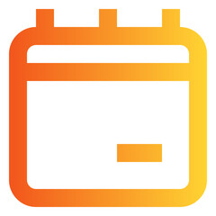 Calendar gradient icon