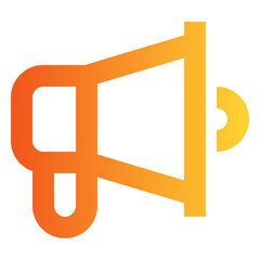 Megaphone gradient icon
