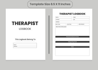 Therapist Logbook and KDP Interior