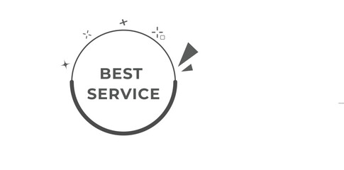 best service Button. web template, Speech Bubble, Banner Label best service.  sign icon Vector illustration
