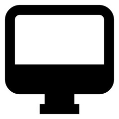 Fototapeta premium Television glyph icon