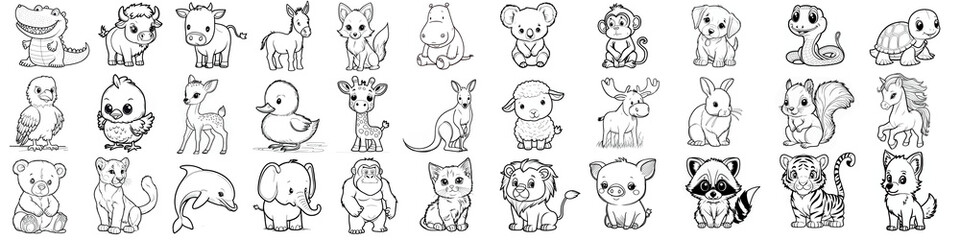 33 Animal Coloring Pages