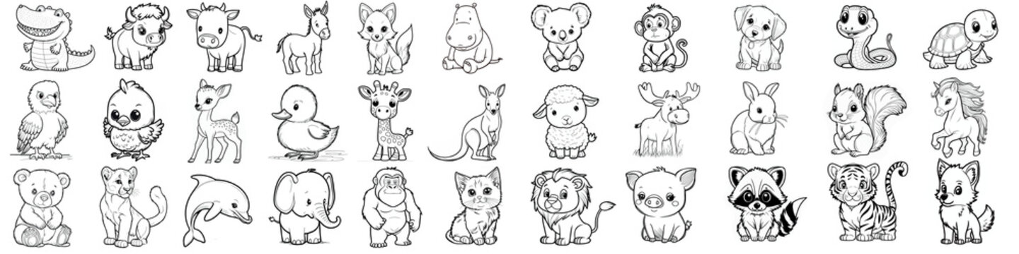 cool animal coloring pages