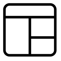 Page Layout line icon