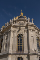 Architectural fragments of Royal Chapel of Versailles Palace. Versailles, Paris, France.