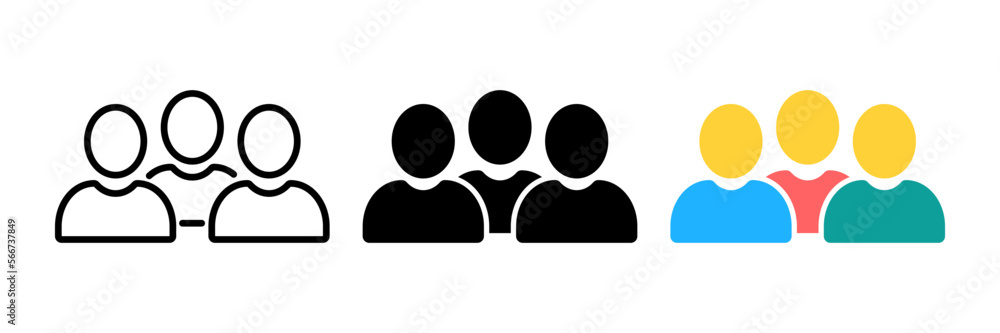 Poster vector social network button. users icon design element. customer icon eps 10