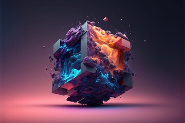 abstract cube