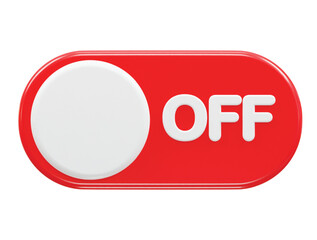 Toggle switch icon 3d rendering vector illustration