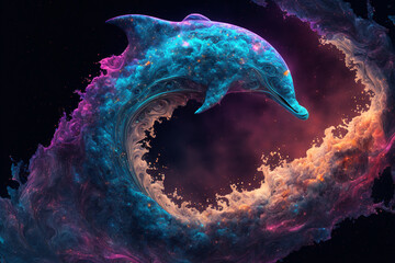 Spirit animal - Dolphin, Generative AI