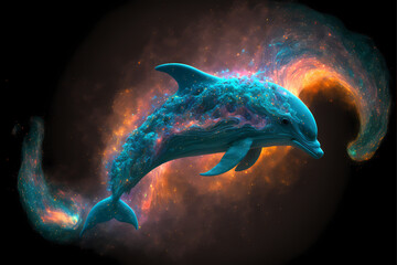 Spirit animal - Dolphin, Generative AI