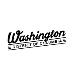 Washington lettering design. Washington, D.C. typography design. Vector and illustration.
