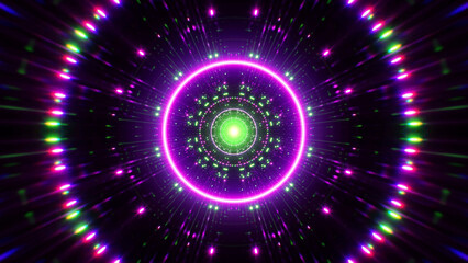 Event Background of Glittering purple and green lights