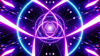 future synth vj art background