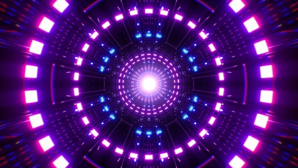 neon light tunnel for music game