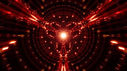 Visual Art of Endless Red Light Visual for Music Background