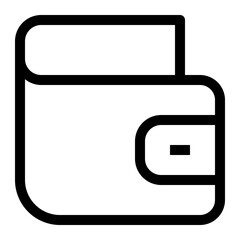 Obraz premium Purse line icon